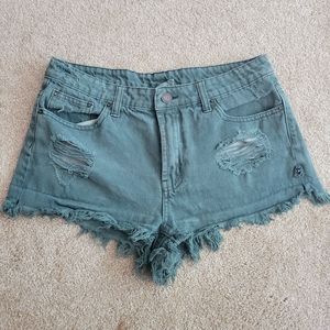 Denim shorts